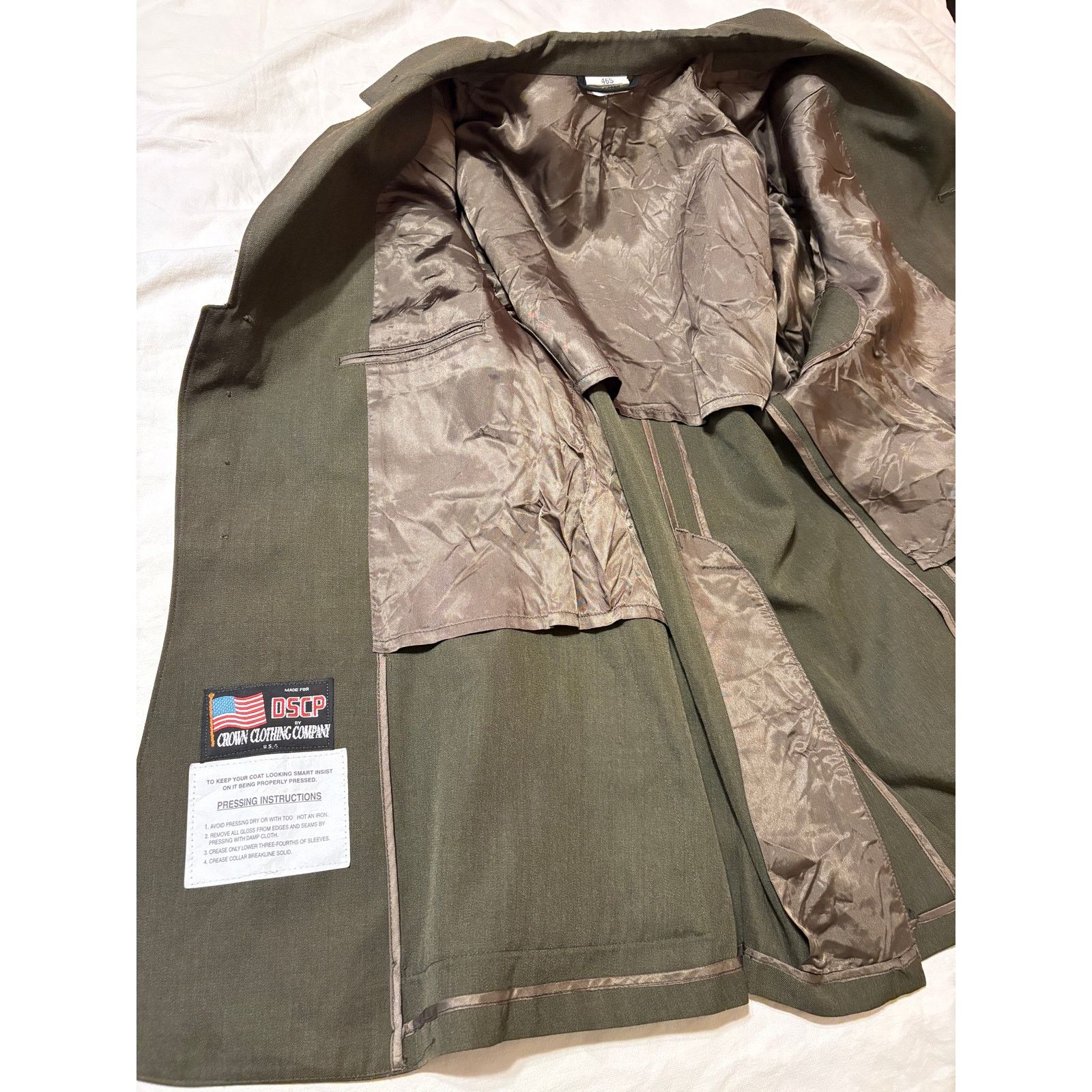 Other VTG DSCP 46S Military Crown Clothing USA Jacket NO BELT Size US S / EU 44-46 / 1 - 11 Thumbnail