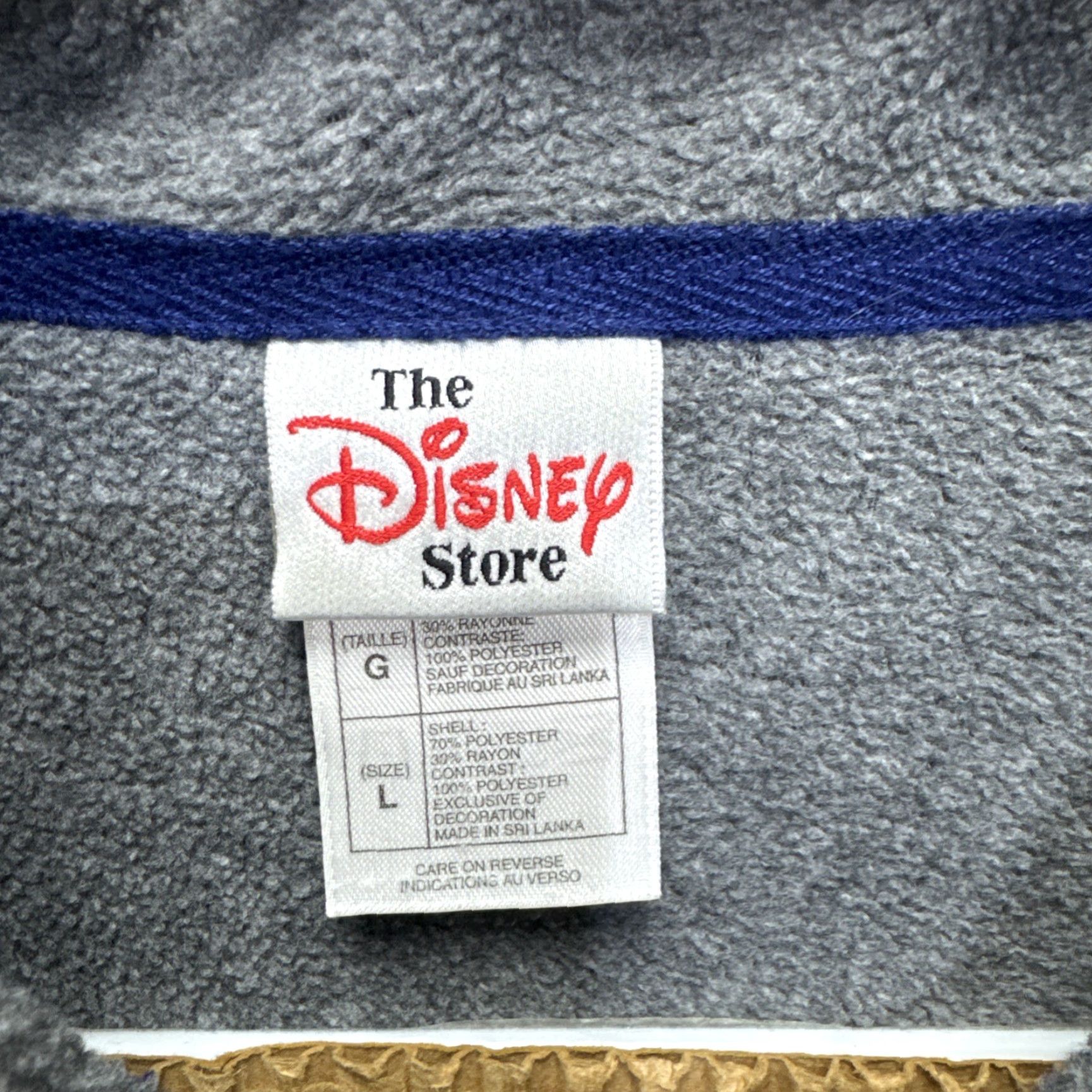 Disney VINTAGE Disney Store Mickey Goofy Donald Pluto Gray Fleece 1/4 Zip Pullover L Size US L / EU 52-54 / 3 - 3 Thumbnail