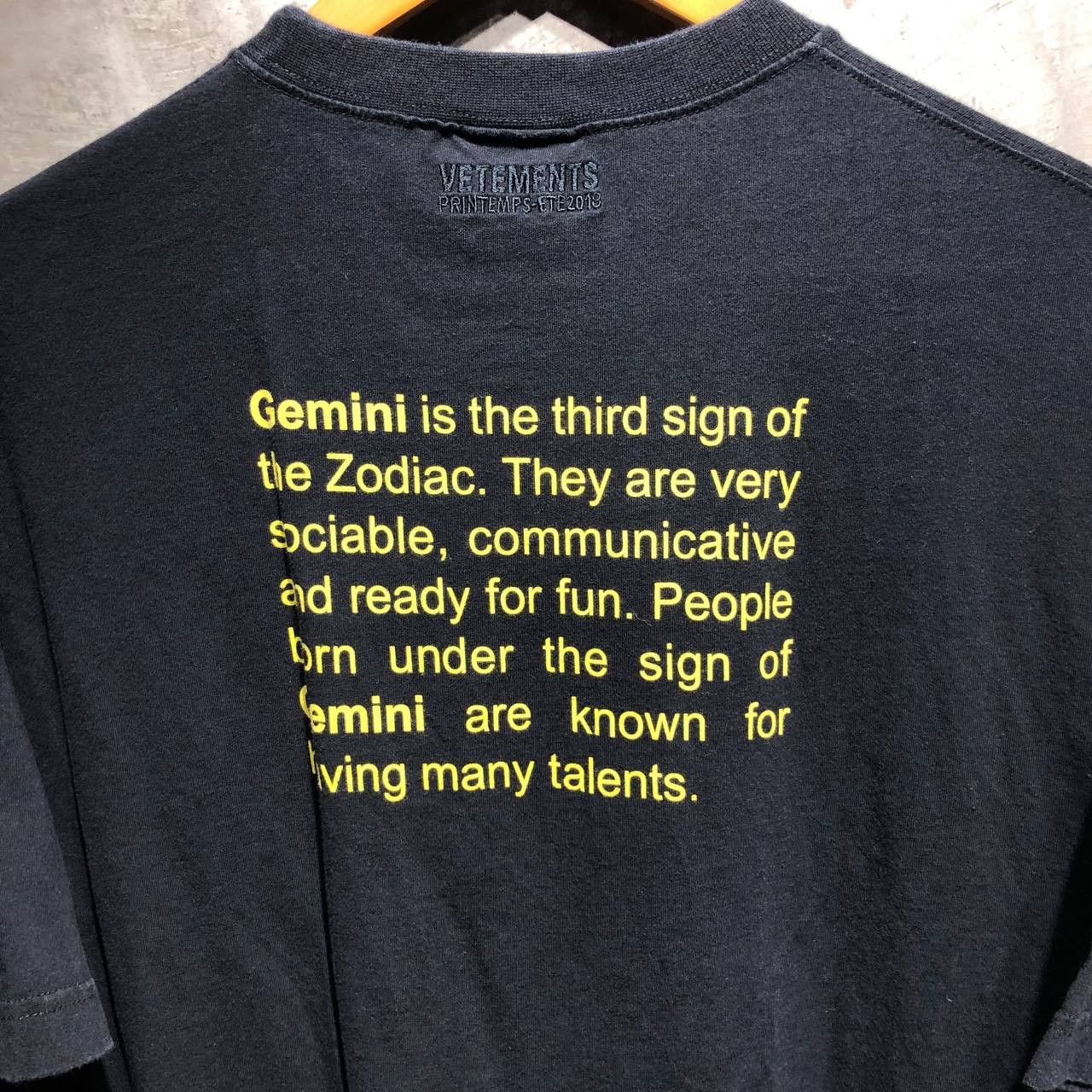 Vetements Vetements Gemini tee Size US L / EU 52-54 / 3 - 6 Thumbnail