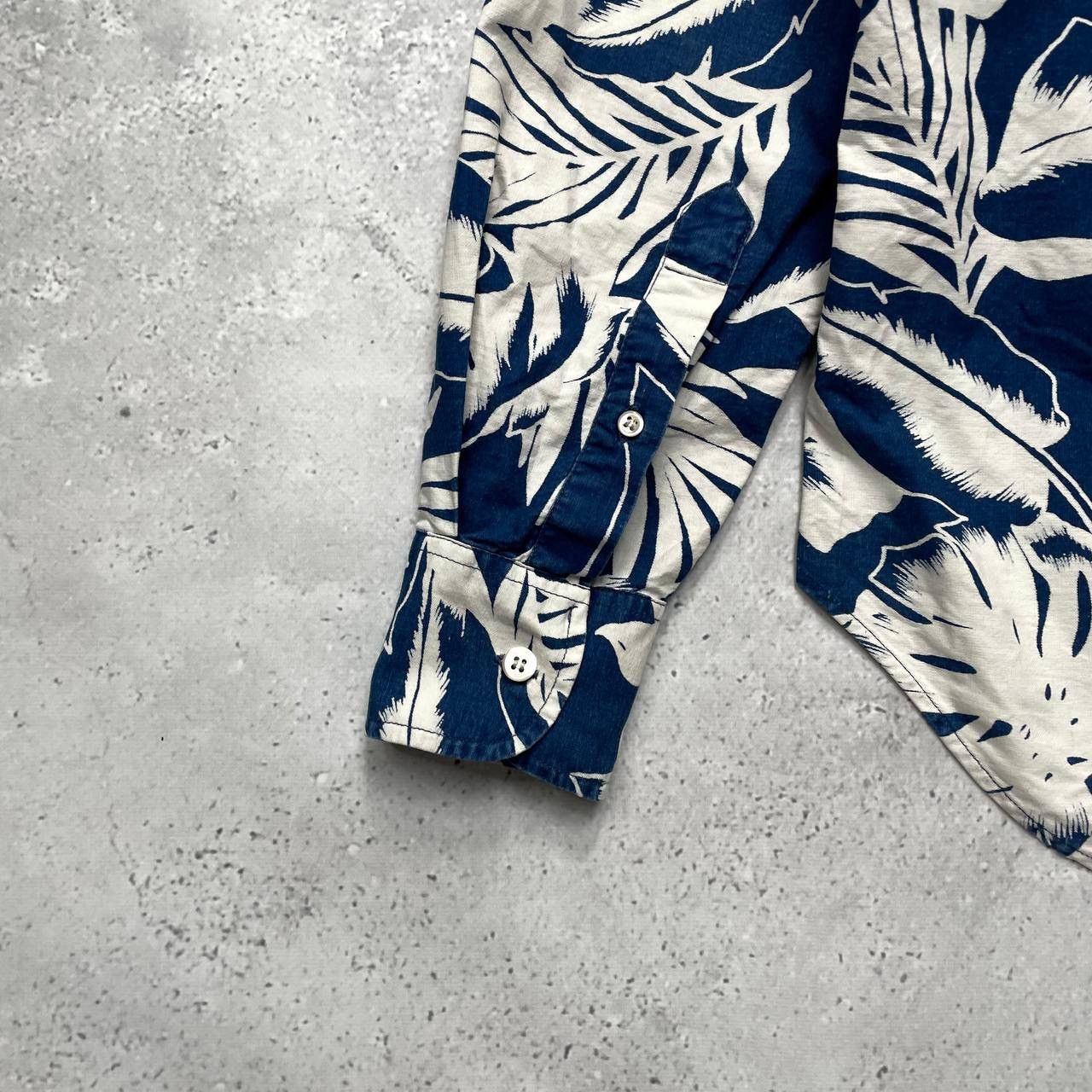 Our Legacy Our Legacy 1980-81 Floral Indigo Long Sleeve Shirt Size S Size US S / EU 44-46 / 1 - 23 Thumbnail