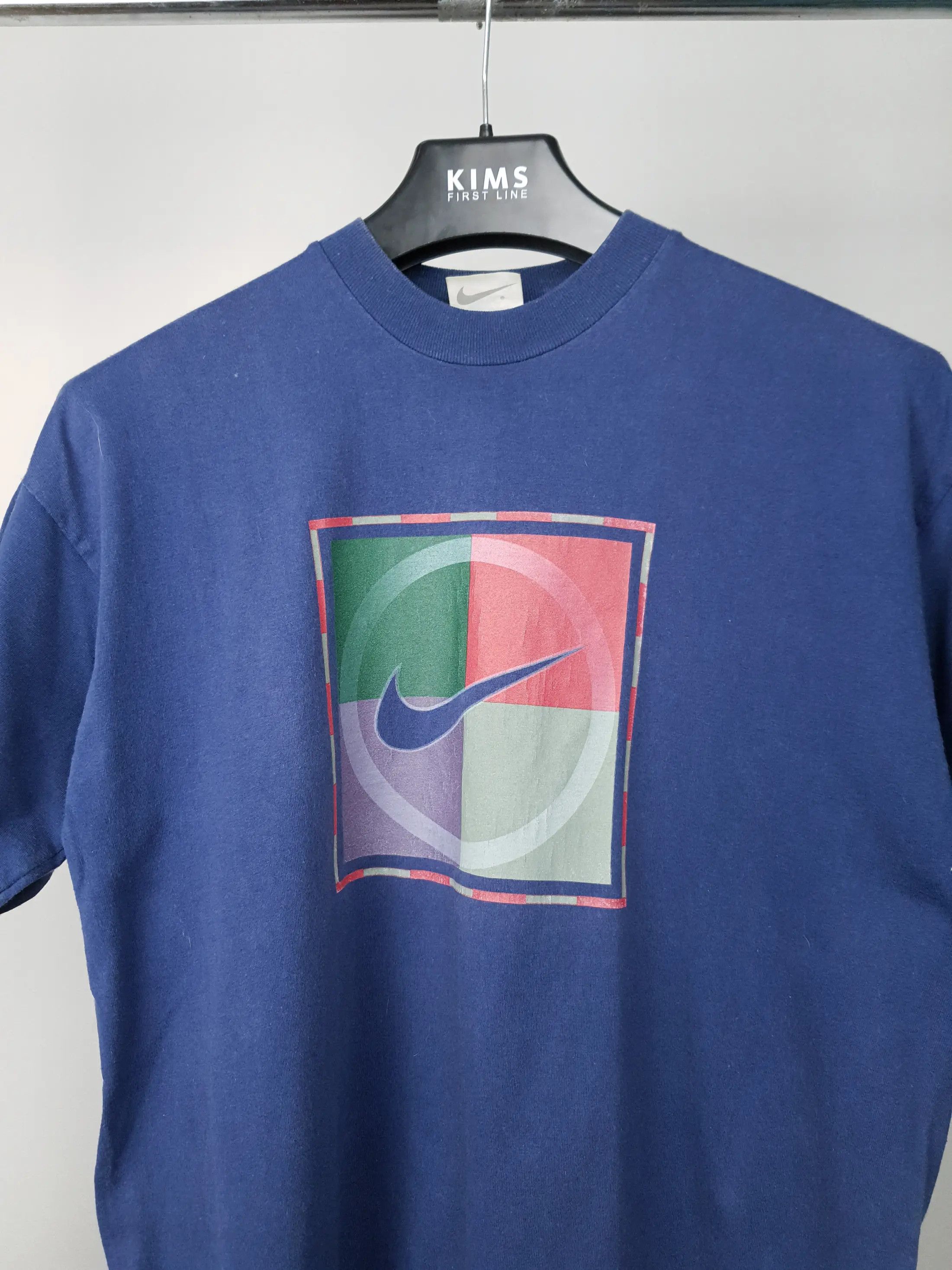 Nike GRAIL Nike TN USA Tennis Court Big Logo Blue T Shirt Size US M / EU 48-50 / 2 - 2 Thumbnail
