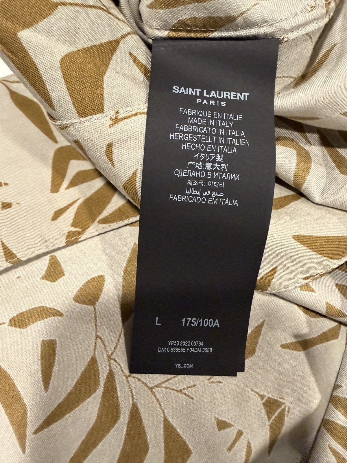 Saint Laurent Paris Saint Laurent men Hawaiian shirt. L. $890 Size US L / EU 52-54 / 3 - 11 Thumbnail