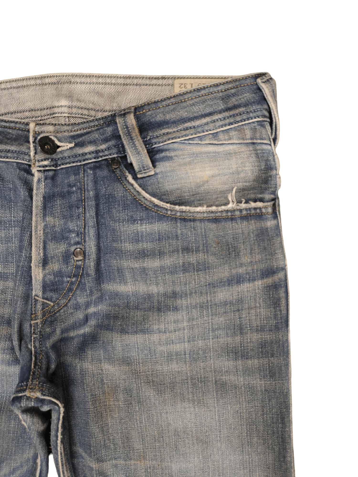 Diesel Vintage Y2k Diesel Slammer Embroidered Pocket Denim Jeans Size US 30 / EU 46 - 4 Thumbnail