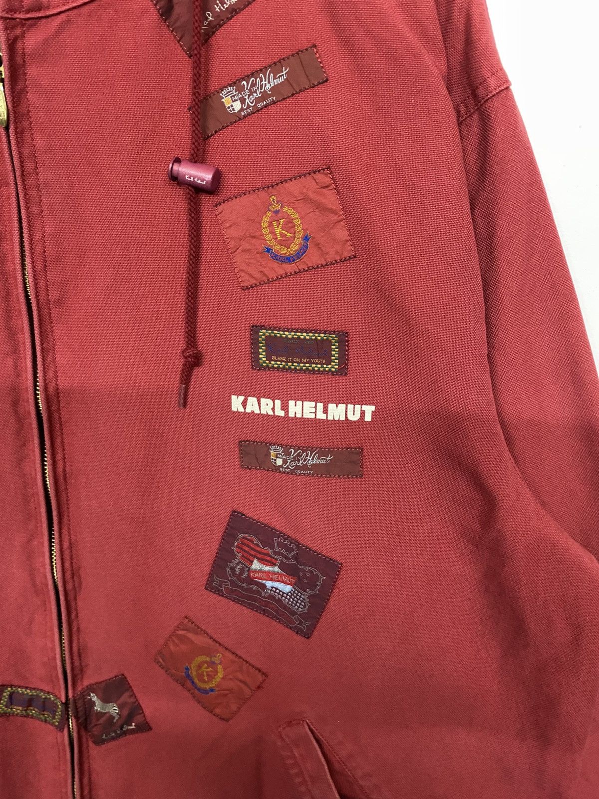 Karl Helmut Karl Helmut Patches Hoodie Zipper Jacket Size US XXL / EU 58 / 5 - 4 Thumbnail