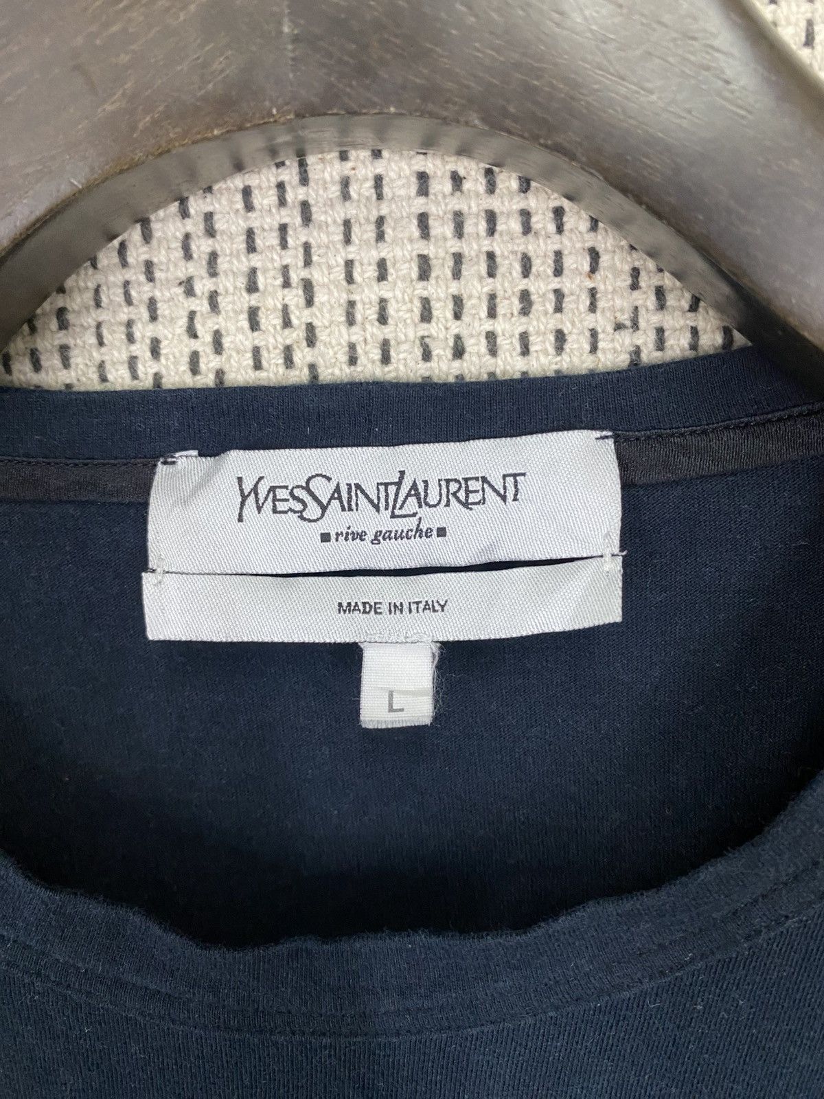 Yves Saint Laurent 🔥ICONIC LOGO🔥 ysl valvet big logo longsleeve tshirt Size US L / EU 52-54 / 3 - 5 Thumbnail
