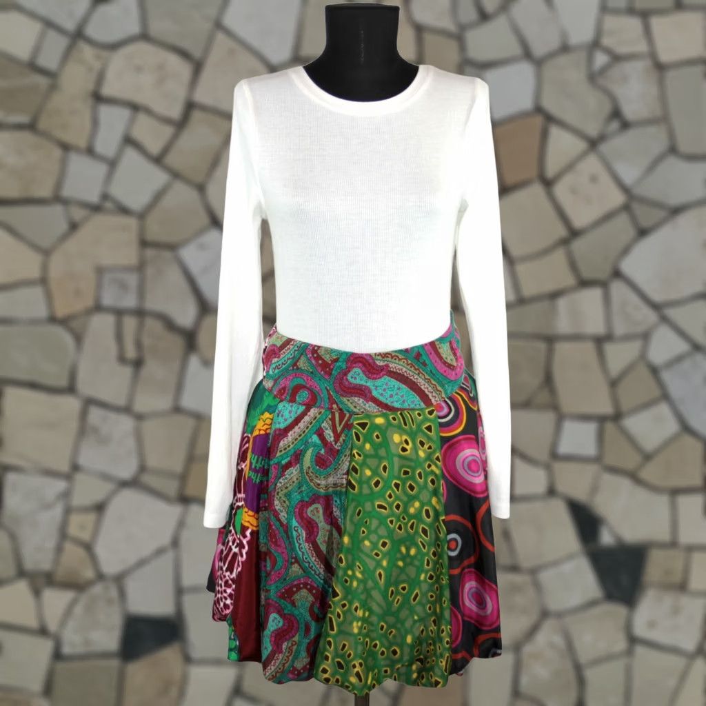 Desigual Desigual womens skirt Size 36 Multicoloured A-Line Polyester Size 25" / US 0 / IT 36 - 1 Thumbnail