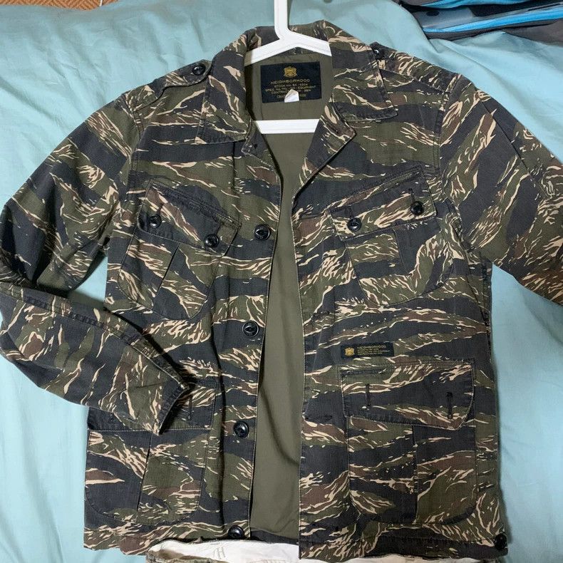 Neighborhood NEIGHBORHOOD Camo Cargo Jacket - dmc Size US M / EU 48-50 / 2 - 1 Thumbnail