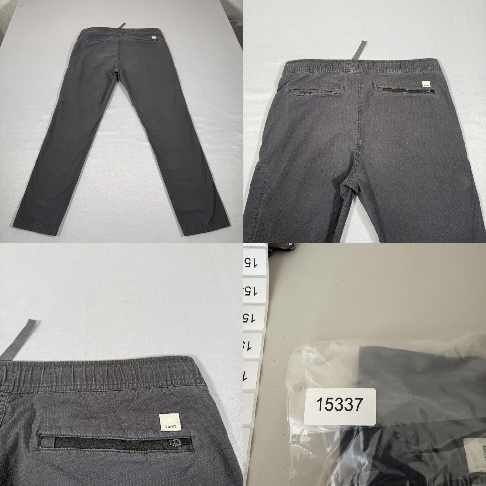 Vuori Vuori Pants Womens Large Gray Ripstip Climber Slim Fit Stretch Gym Outdoor VW401 Size 36" / US 14 / IT 50 - 9 Thumbnail