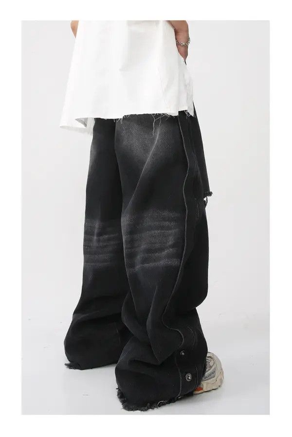 Japanese Brand Hikaru x Maya Casual loose-fitting ripped denim trousers Size US 32 / EU 48 - 7 Thumbnail