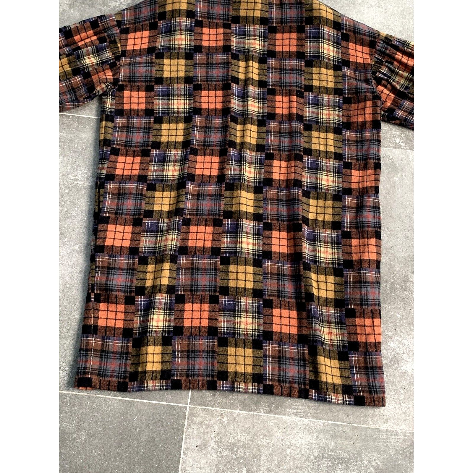 Designer × YMC OVERSIZED Womens YMC Ballon Sleeves Checked Dress Tunic SZ M Size M / US 6-8 / IT 42-44 - 19 Thumbnail