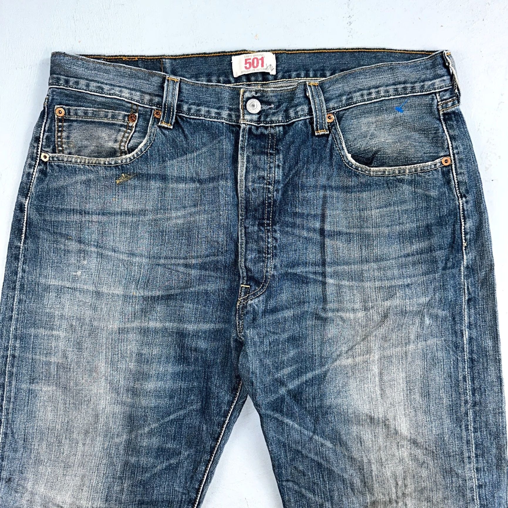 Levi's VINTAGE Levi's 501 Jeans Straight Men 36 Regular Blue 30Y2K 90s Denim Mid Rise Act 35x29 Size US 36 / EU 52 - 2 Thumbnail