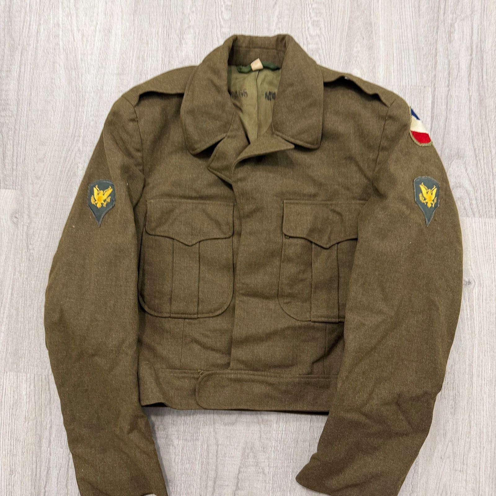 Vintage Vintage US Army Ike Field Jacket Size 36R Virgin Wool Combat Size US S / EU 44-46 / 1 - 2 Thumbnail