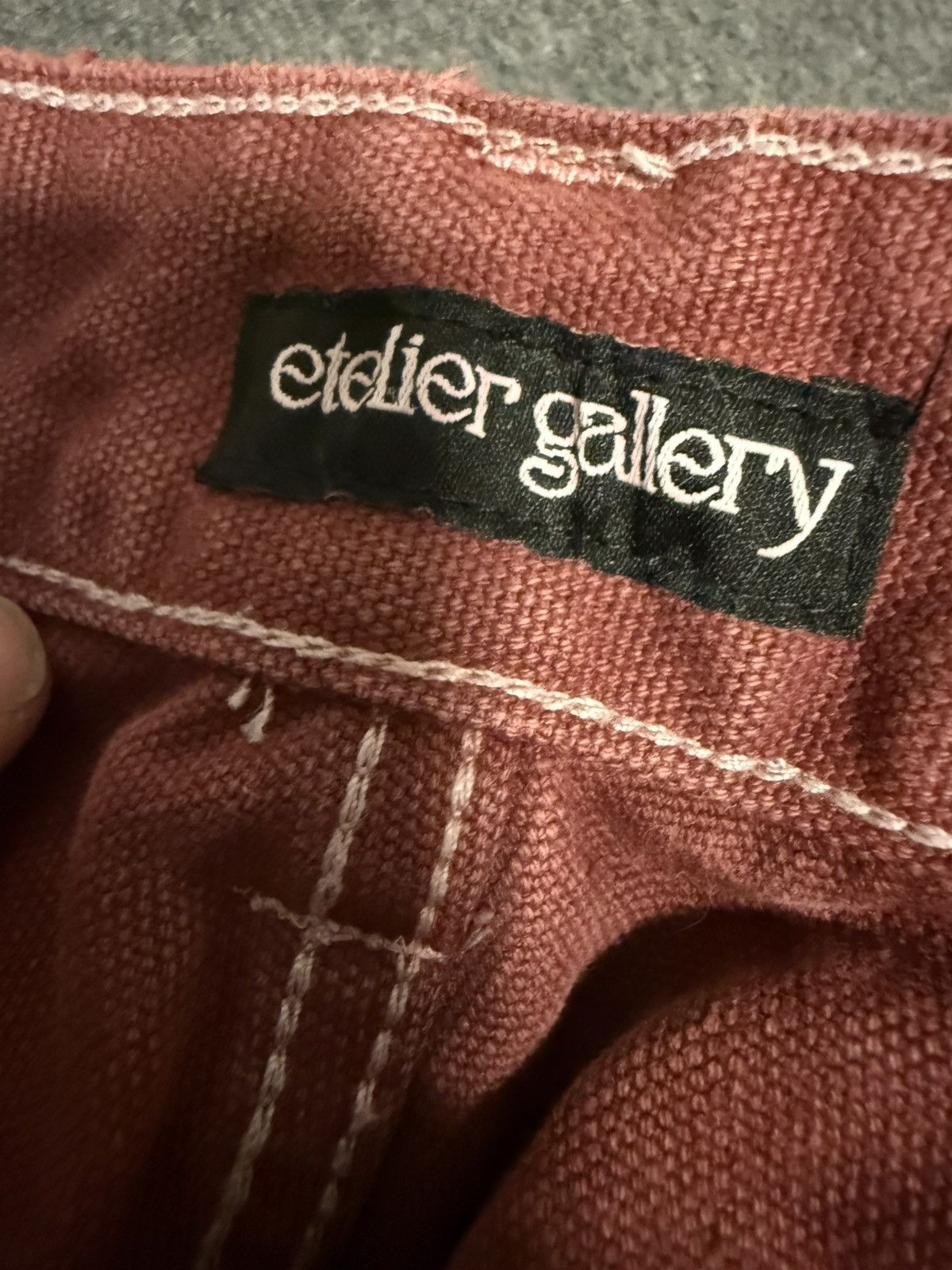 Etelier Gallery Destroyed Wine Denim Size US 32 / EU 48 - 3 Thumbnail