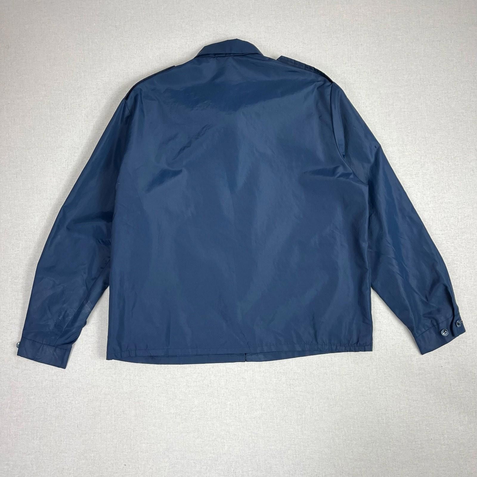 Other Blue Nylon Lightweight Work Jacket Harrington-Style M/L 80s Size US M / EU 48-50 / 2 - 2 Thumbnail