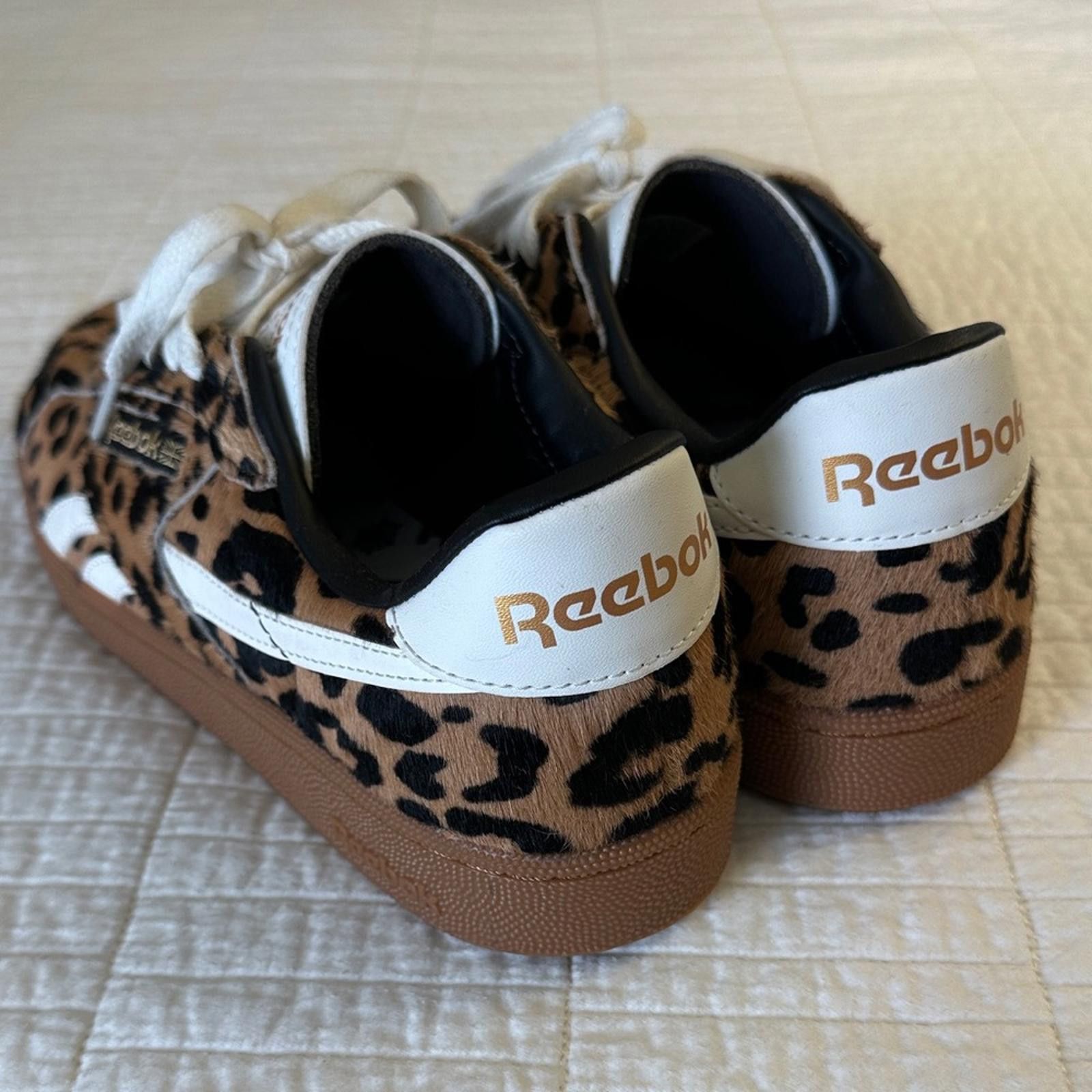 Reebok Reebok Club C Grounds 9.5 Cheetah Print Sneakers EUC Size US 9.5 / IT 39.5 - 4 Thumbnail