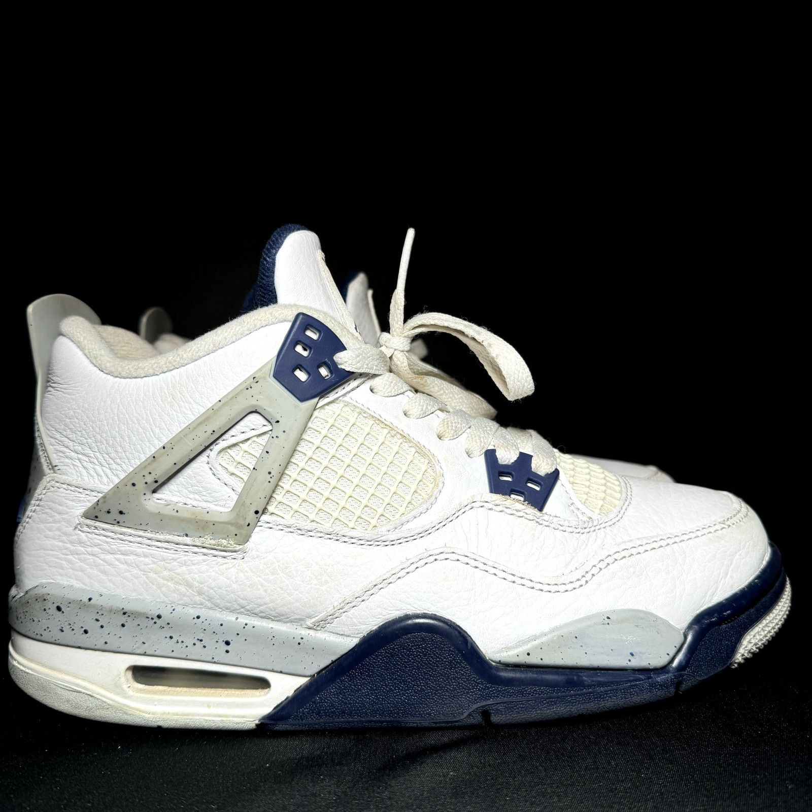 Jordan Brand × Nike Size 7 Nike Air Jordan 4 Retro GS Midnight Navy Men's Shoes Size US 7 / EU 40 - 1 Thumbnail