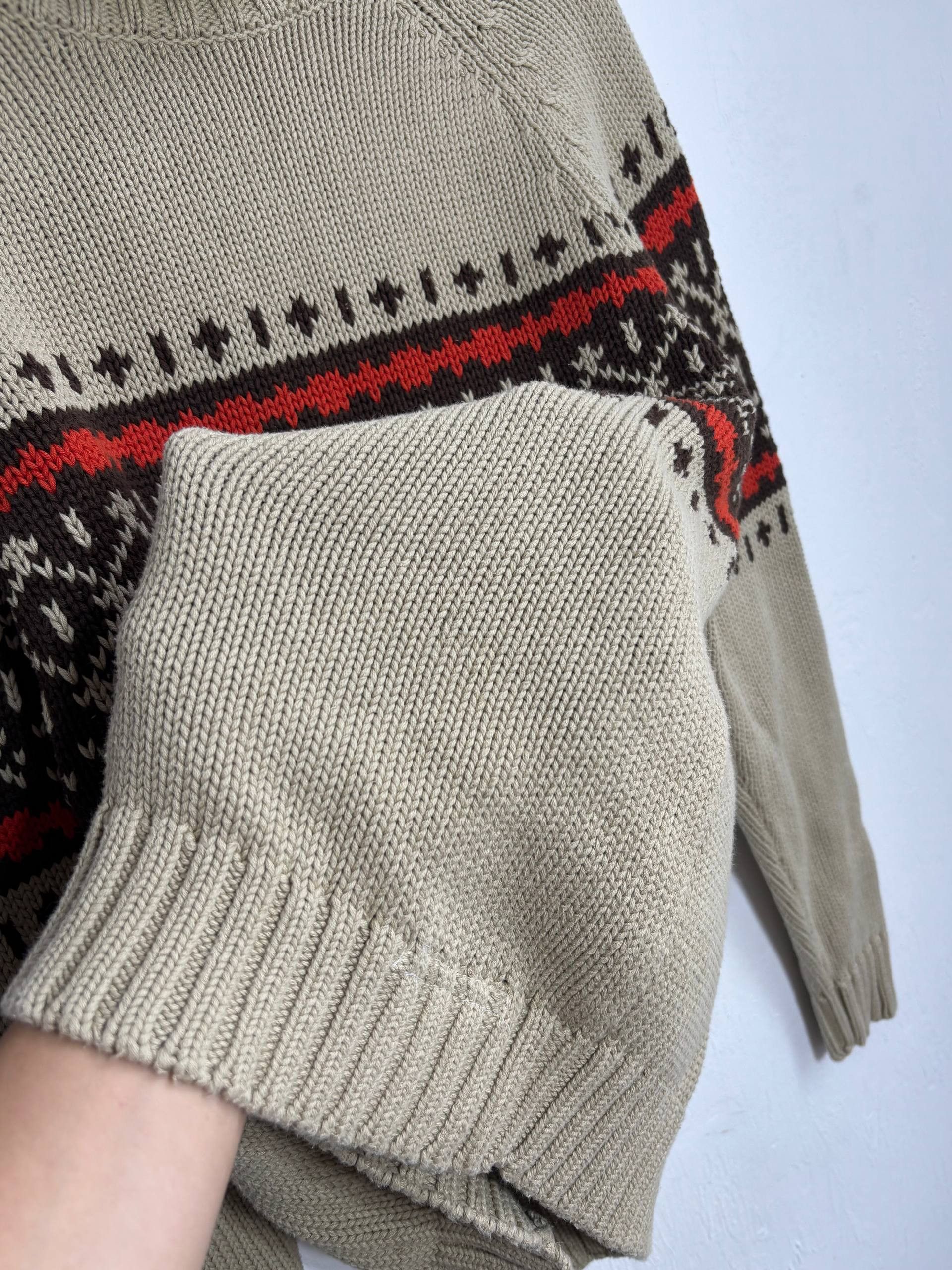 Polo Ralph Lauren Polo Ralph Lauren Nordic Aztek Vintage Knit Sweater Men's M Size US M / EU 48-50 / 2 - 8 Thumbnail