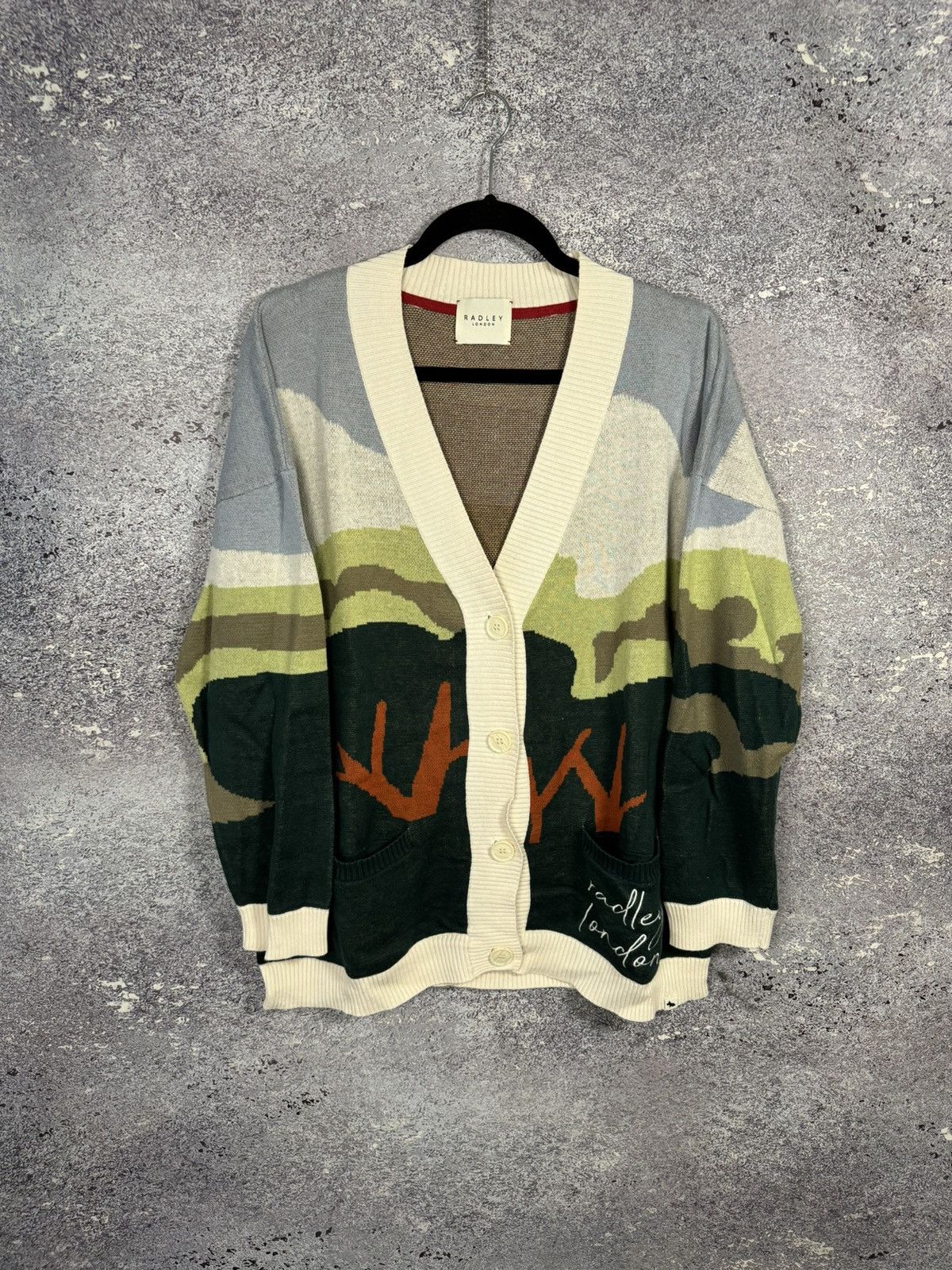 Other Radley London Pale Blue Radley & Friends Scenic Intarsia L Size L / US 10 / IT 46 - 1 Thumbnail