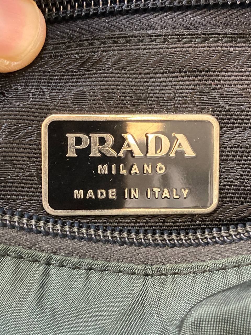 Prada Prada Tessuto Nylon Green Shoulder Bag Size ONE SIZE - 8 Thumbnail