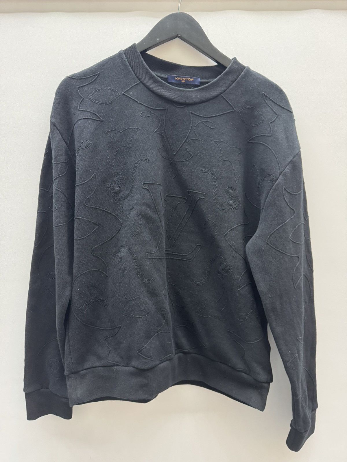 Louis Vuitton Lv Embroidered Cotton Jersey Crewneck Size US M / EU 48-50 / 2 - 1 Thumbnail