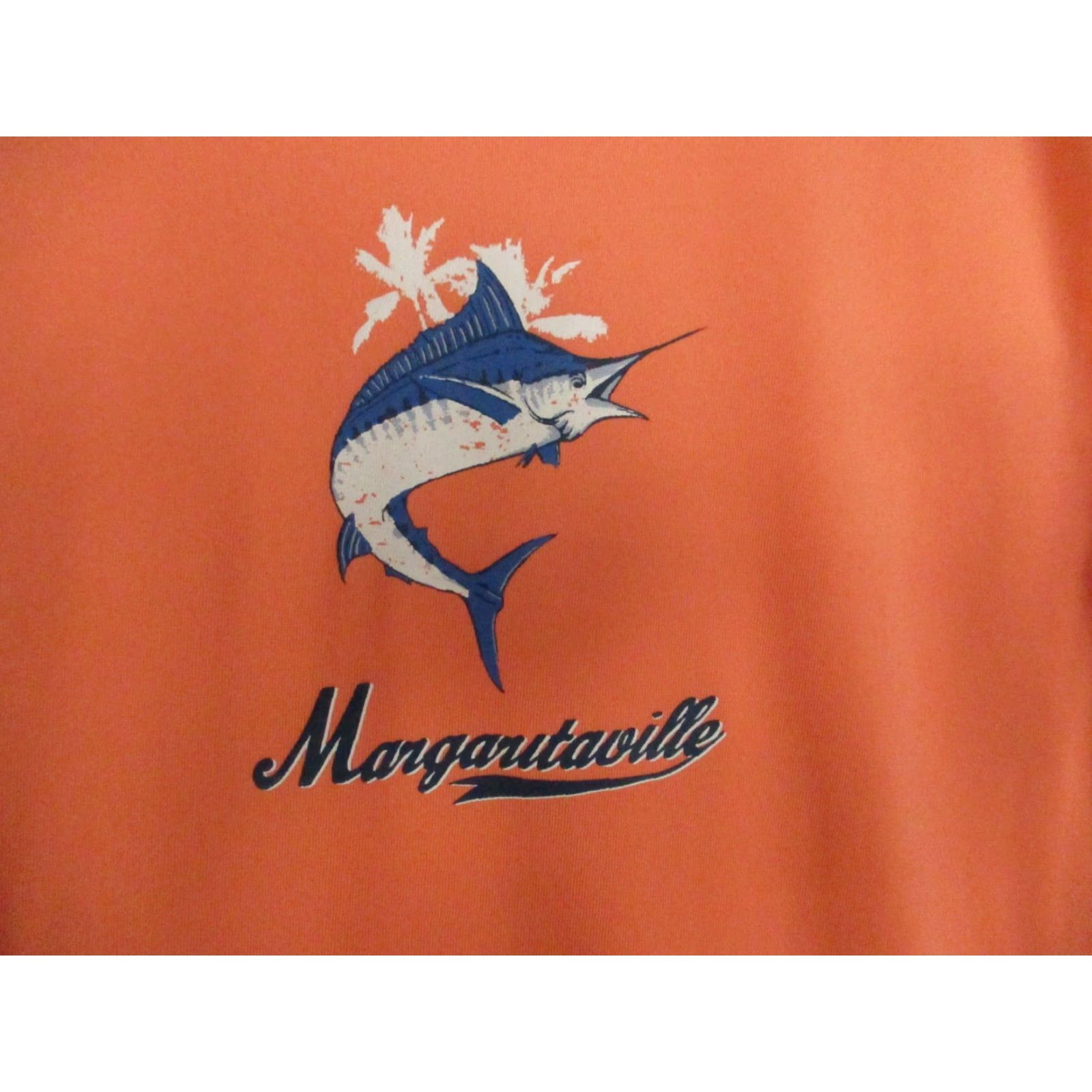 Vintage Margaritaville Fishing Shirt Medium Adult Orange Swordfish Beach Polyester Shirt Mens Size US M / EU 48-50 / 2 - 2 Thumbnail