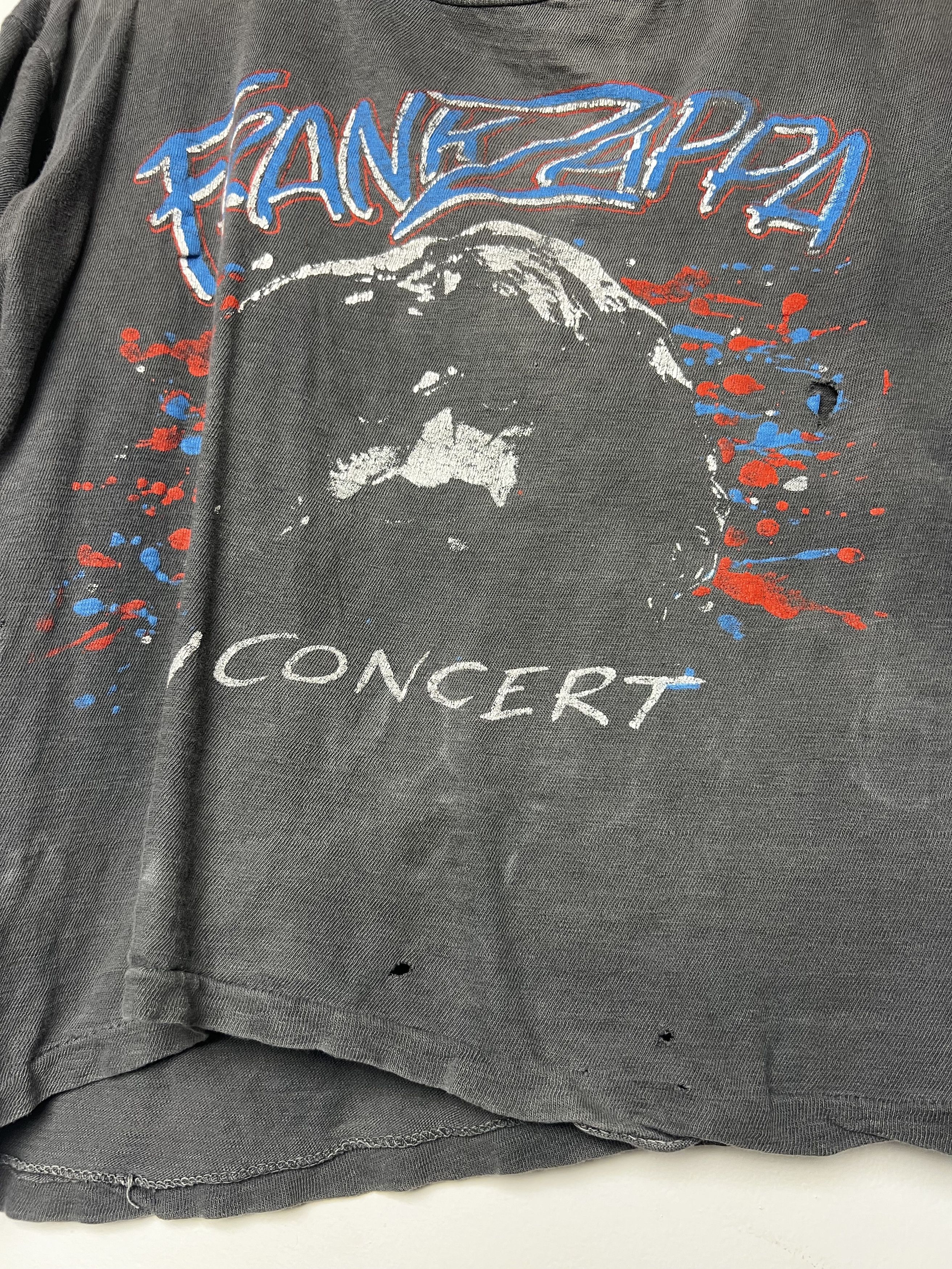 Vintage Vintage 1980's Frank Zappa Double Sided Concert T-Shirt Size US S / EU 44-46 / 1 - 6 Thumbnail