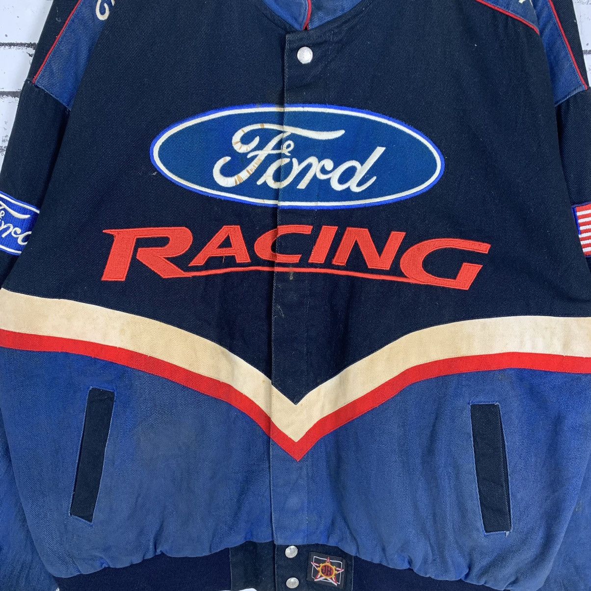 Ford × Jeff Hamilton JH Design Jeff Hamilton Ford Racing Mens Racecar Jacket Size US XL / EU 56 / 4 - 5 Thumbnail
