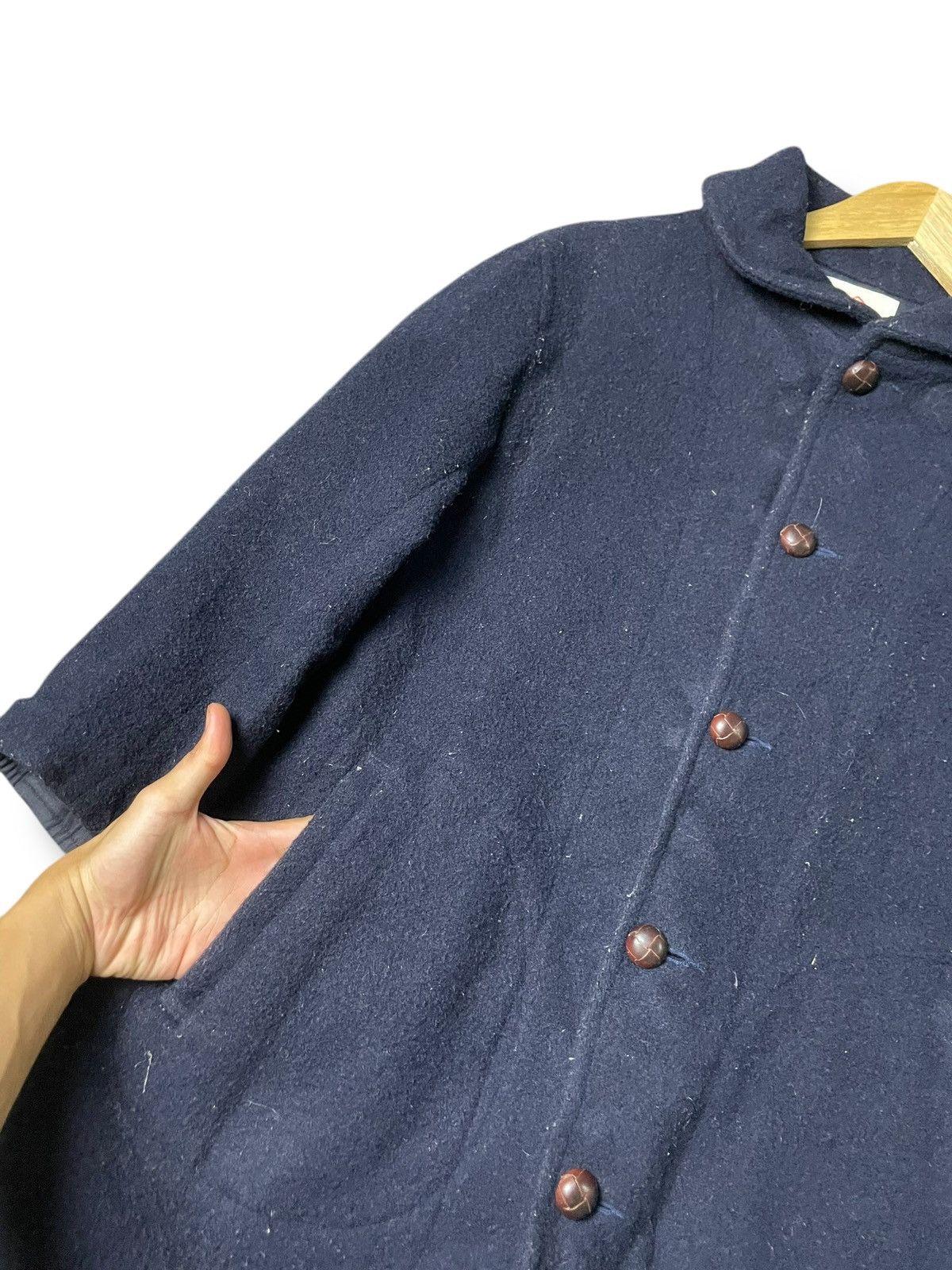 Japanese Brand × Vintage Panton Brand Button Long Wool Coat (70) Size US XS / EU 42 / 0 - 5 Thumbnail