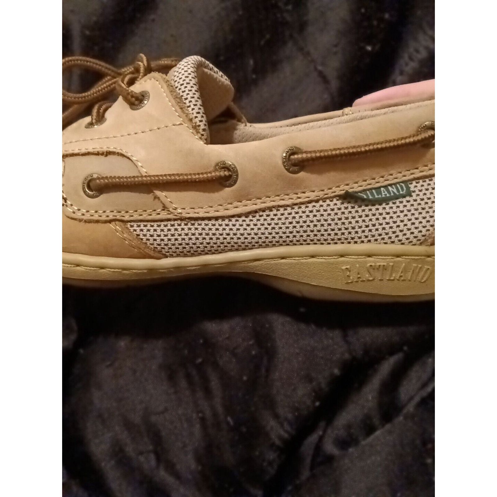 Eastland Eastland Shoes Womens 7 M Tan Leather Boat Shoes slippers Size US 7 / IT 37 - 3 Thumbnail