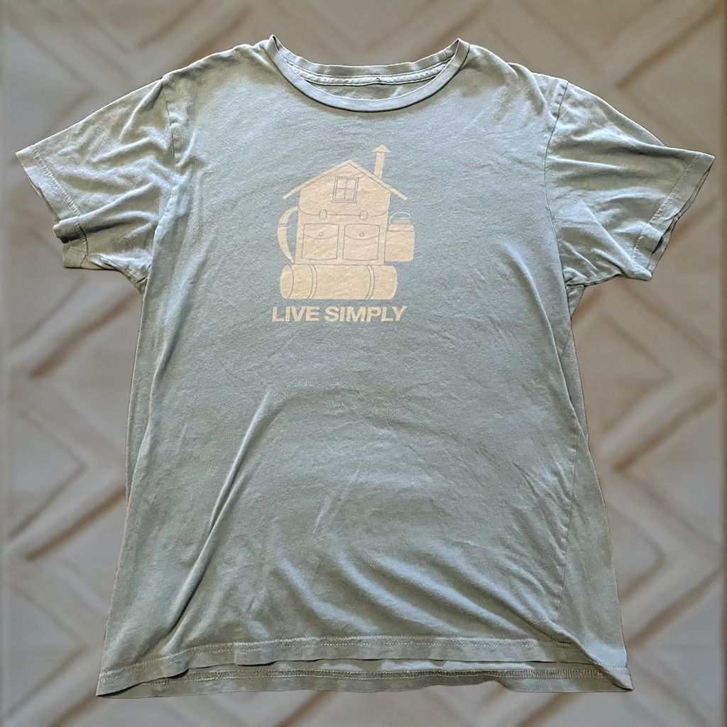 Patagonia Patagonia T-Shirt Womens M Blue Organic Cotton Crew Neck Short Sleeve Live Simply Size M / US 6-8 / IT 42-44 - 1 Thumbnail