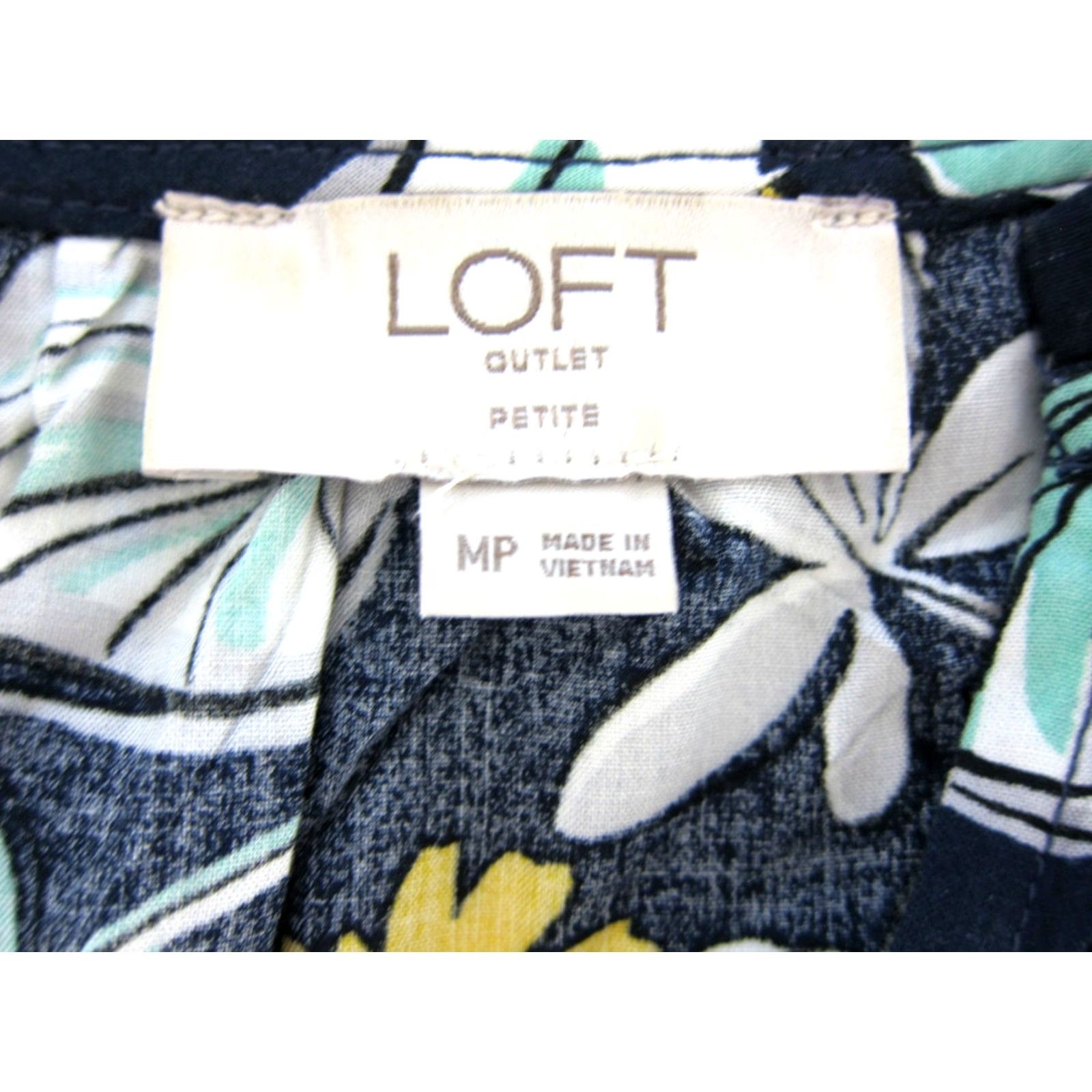 Ann Taylor Ann Taylor Floral Sun Dress V-Neck Long Sleeve Smock Yellow Blue White Rayon Maxi Dress MP Size M / US 6-8 / IT 42-44 - 3 Thumbnail