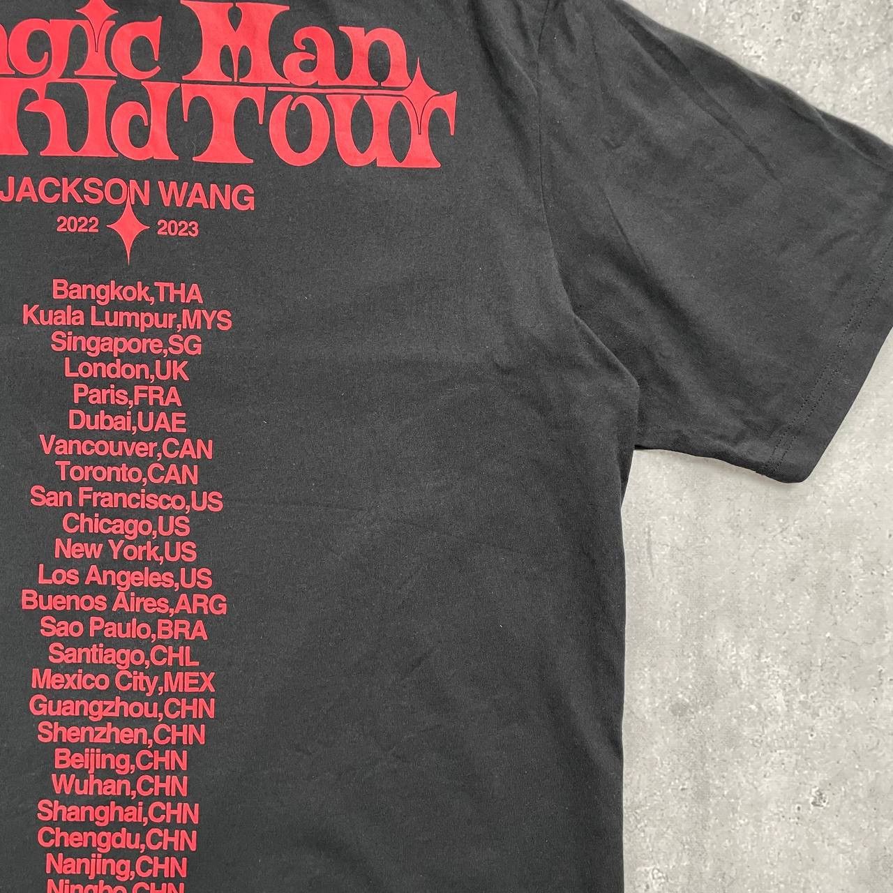 Band Tees Magic Man World Tour Jackson Wang 2022/ 2023 T Shirt Black Size US XL / EU 56 / 4 - 22 Thumbnail