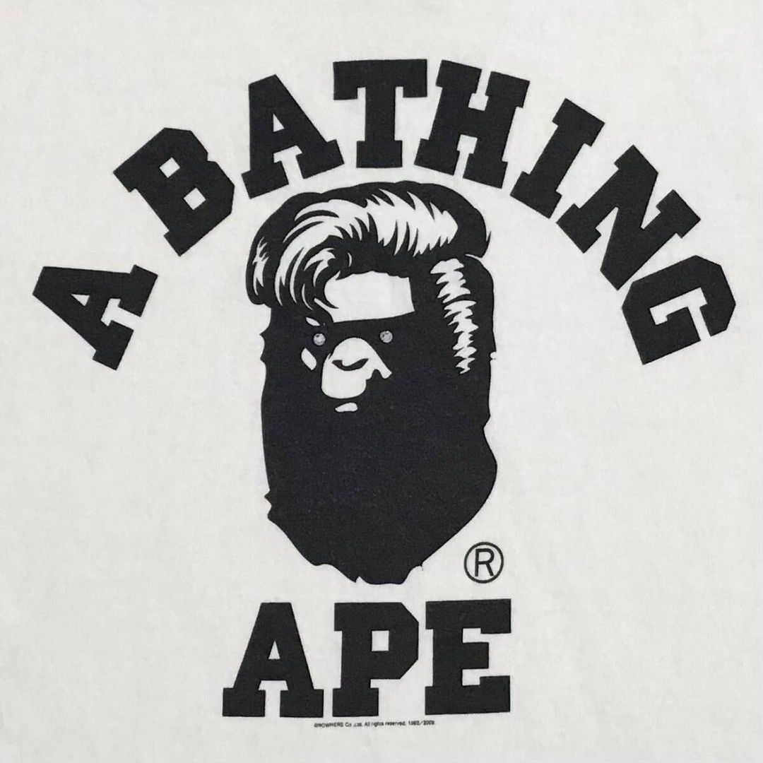 Bape × Swarovski 2008 BAPE Harajuku College Logo Swarovski T-shirt APE NIGO Size US S / EU 44-46 / 1 - 3 Thumbnail