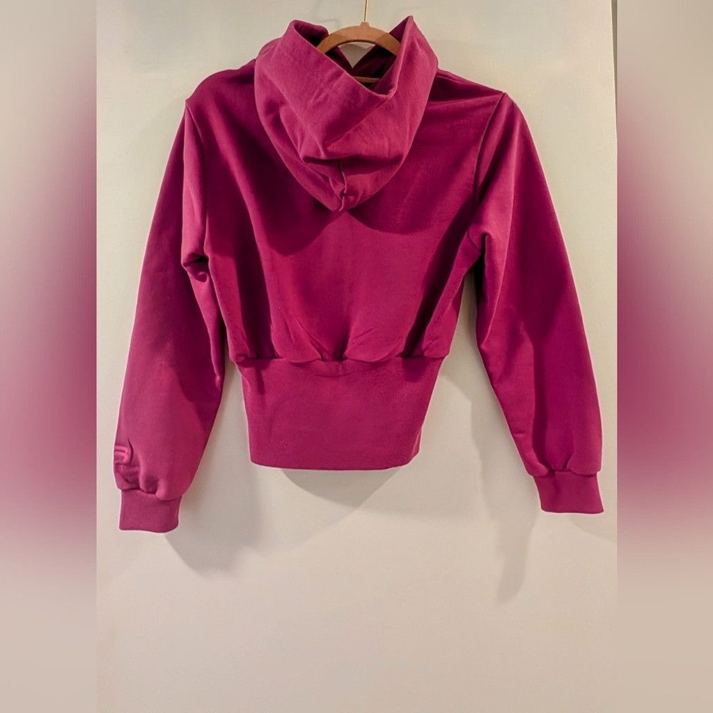 Balenciaga Balenciaga Pink Cropped Hoodie Sweatshirt Size XS / US 0-2 / IT 36-38 - 5 Thumbnail