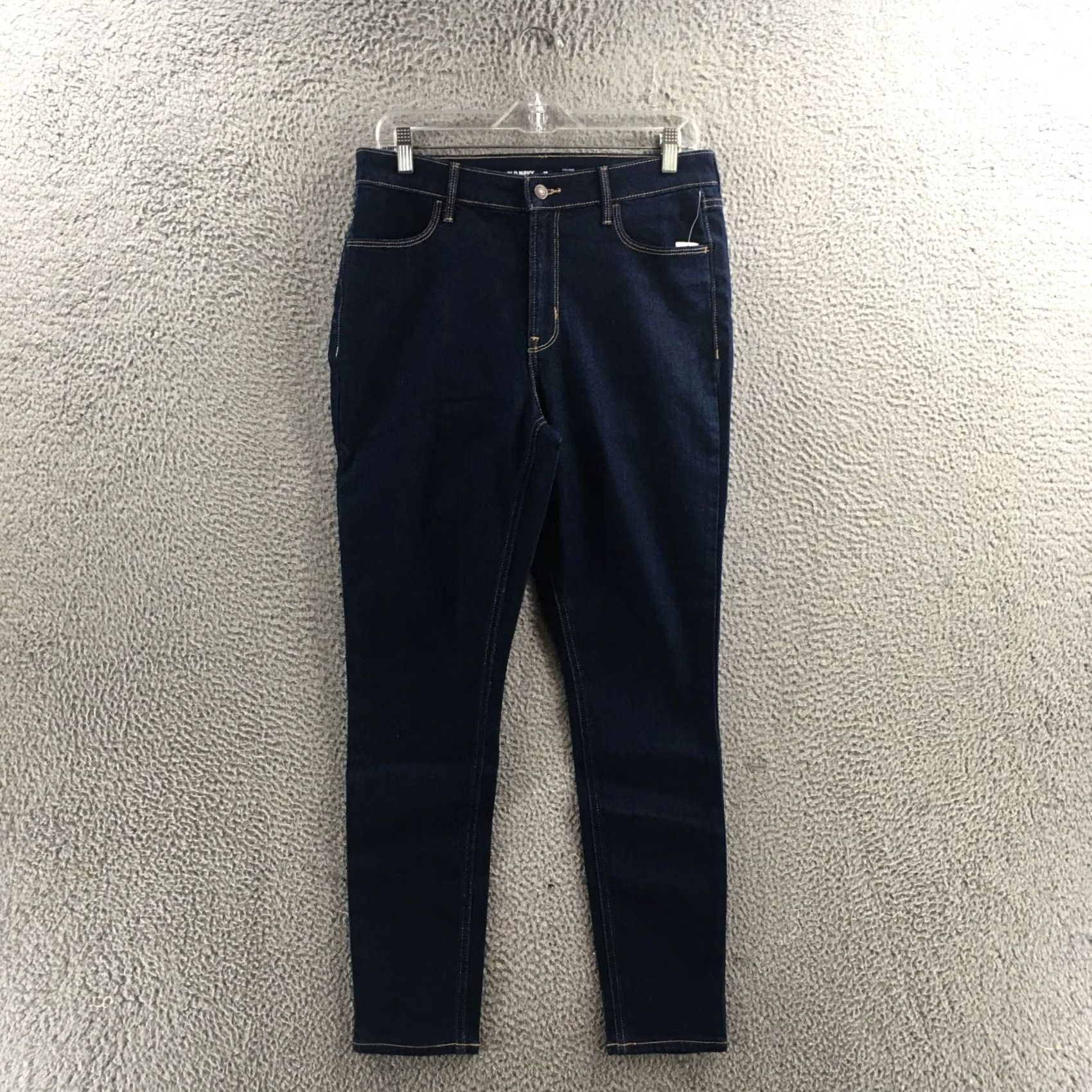 Old Navy Old Navy Skinny Jeans Womens 12 Blue High Rise Dark Wash Zip New Jeans Size 34" / US 12 / IT 48 - 2 Thumbnail