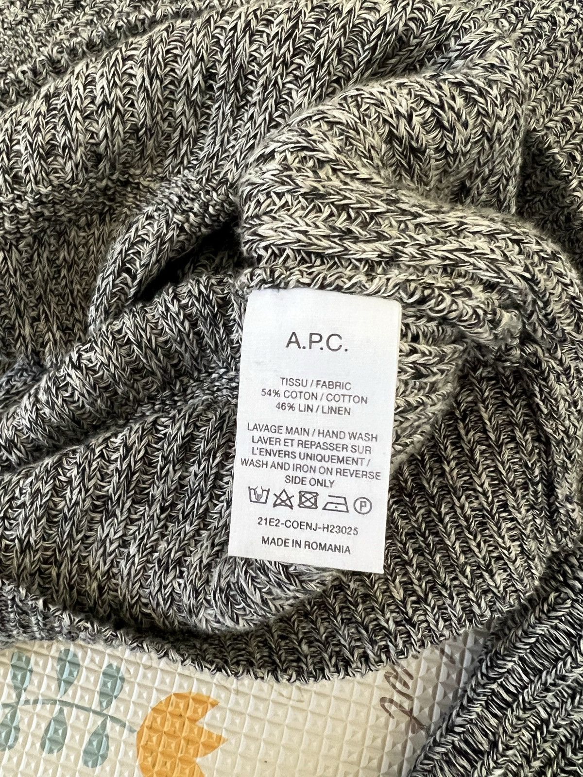 A.P.C. APC Steve Sweater (Grey) Size US XL / EU 56 / 4 - 3 Thumbnail