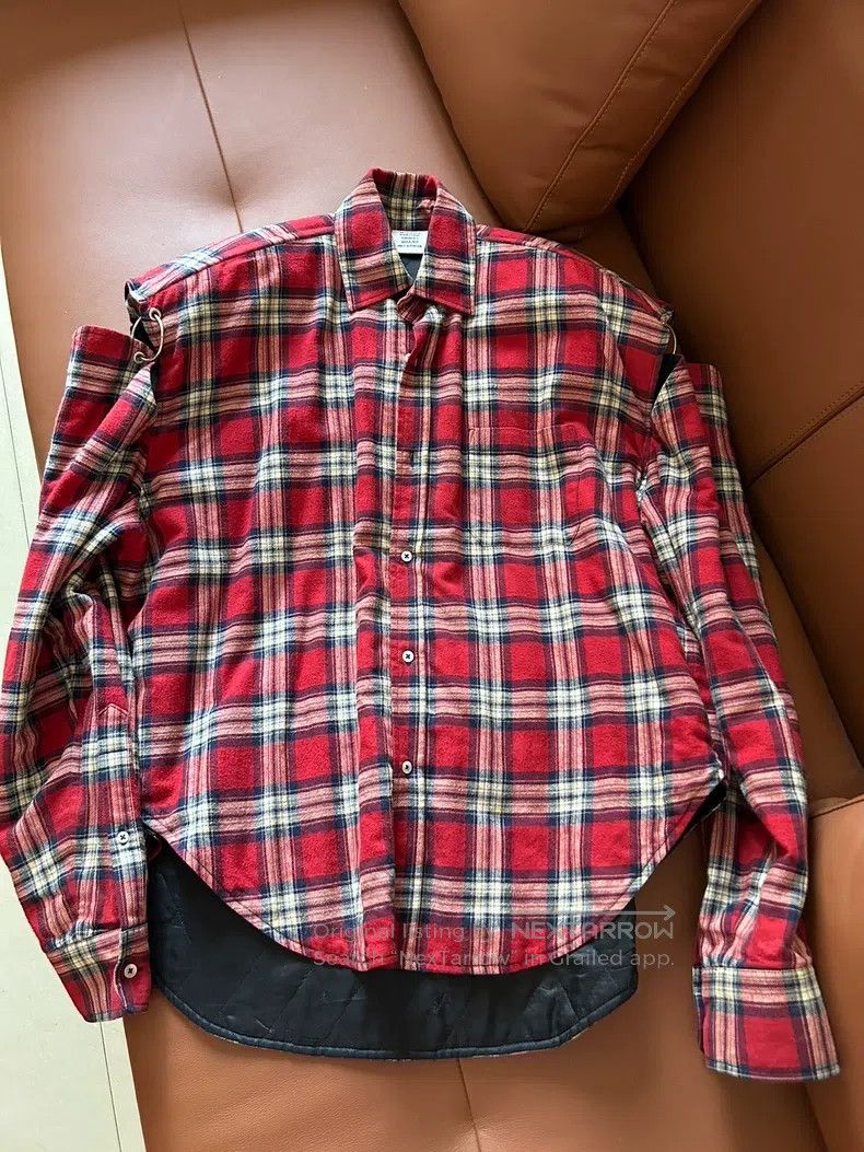 Vetements Vetements Padded Shoulder Outline Quilted Shirt Jacket Size US XS / EU 42 / 0 - 1 Thumbnail