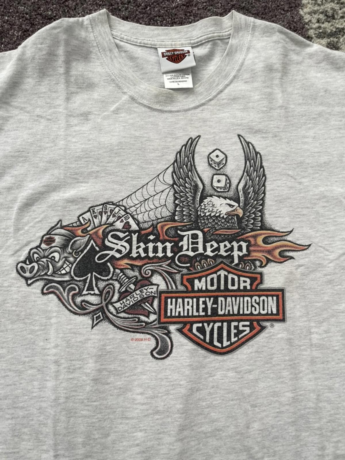 Harley Davidson 2009 Harley-Davidson “Skin Deep” Tattoo Art Tee Mississauga Size US L / EU 52-54 / 3 - 2 Thumbnail