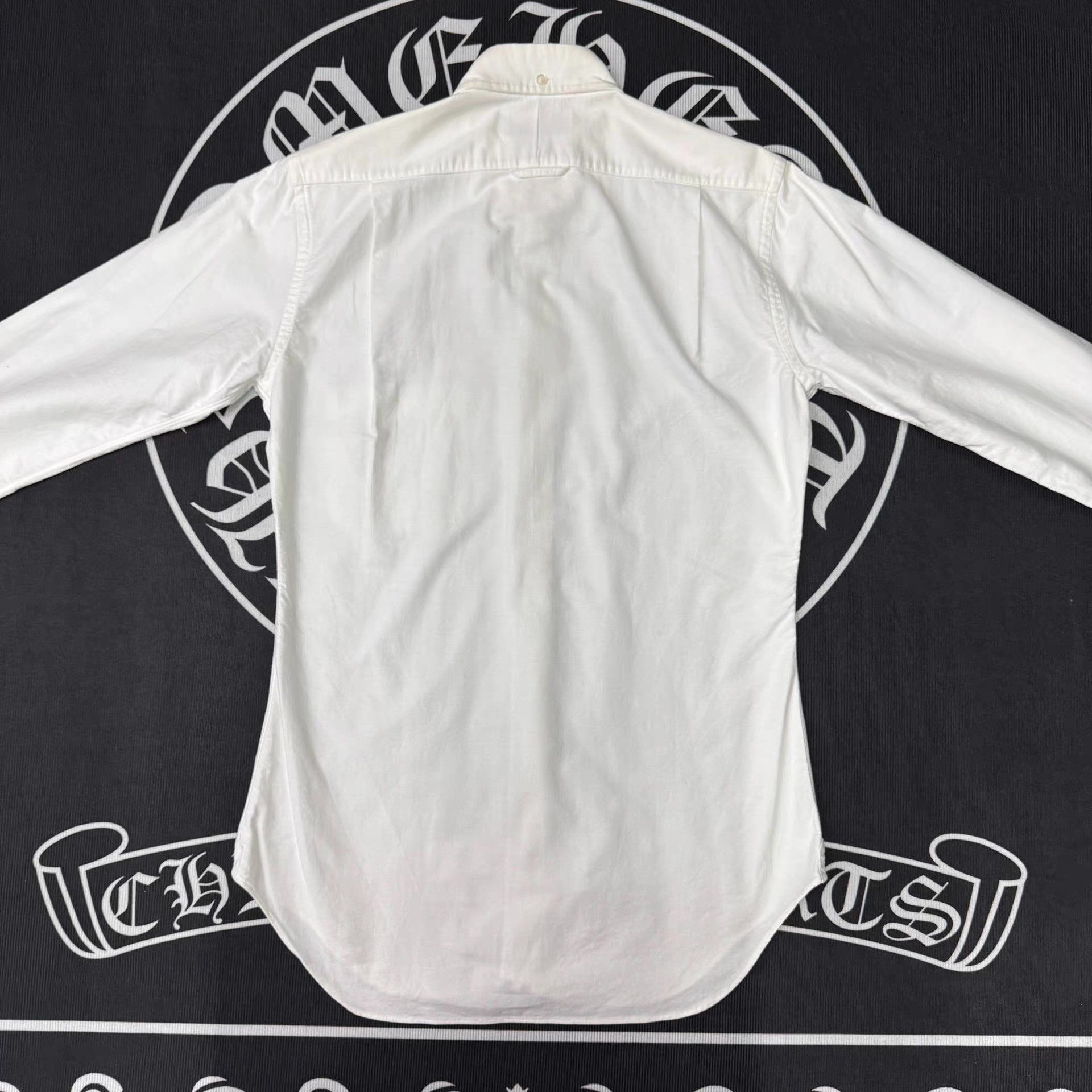 Thom Browne Thom Browne White Long Sleeve Shirt Q10 Size US M / EU 48-50 / 2 - 2 Thumbnail