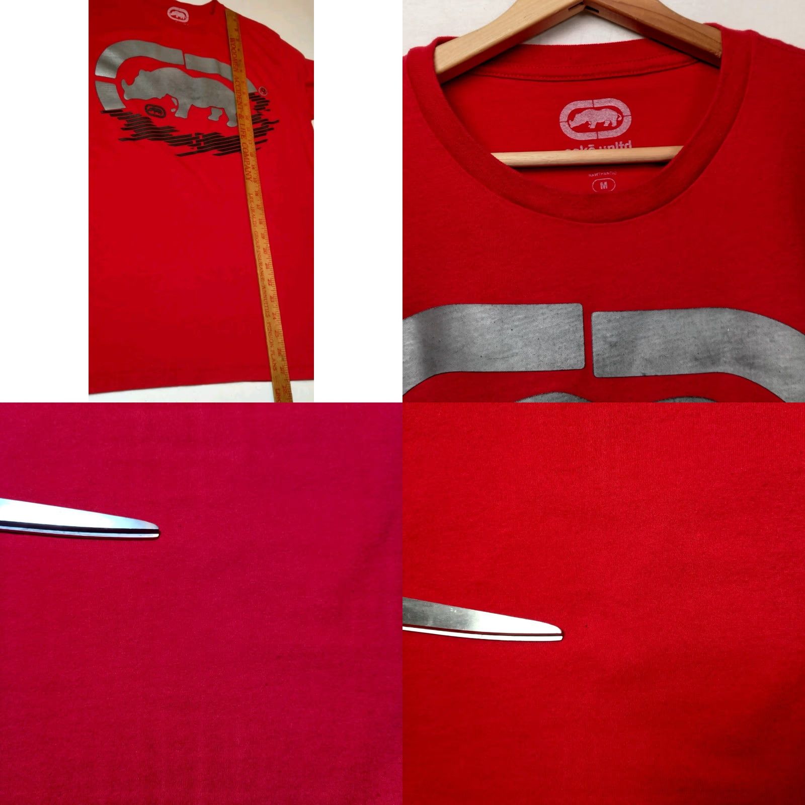 Ecko Unltd. Ecko Unltd T-Shirt Men Medium Short Sleeve Cotton Red Rhino Graphic Streetwear Hip Hop Y2K Size US M / EU 48-50 / 2 - 8 Thumbnail