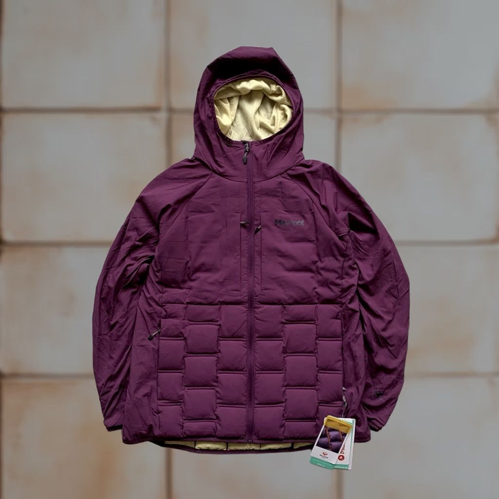 Marmot Nike? Marmot Jacket Women L Purple Full Zip Hooded Down Insulated Puffer Outer Shell Nylon Regular Fit City Classic Outdoor Size L / US 10 / IT 46 - 1 Thumbnail