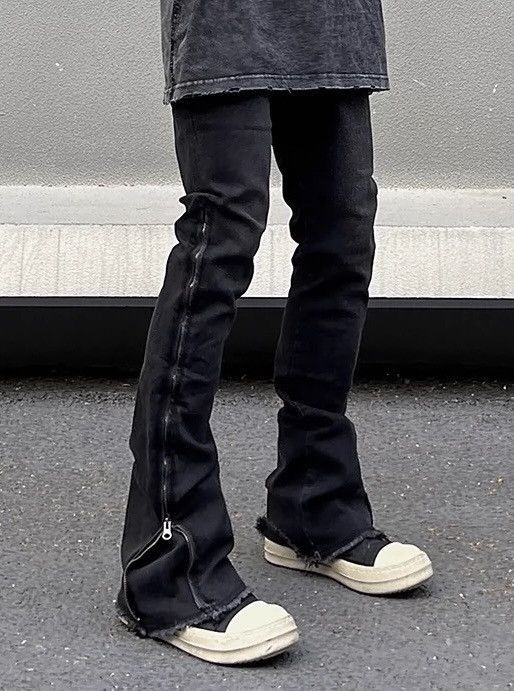 Vintage Side Zip Jeans | Grailed