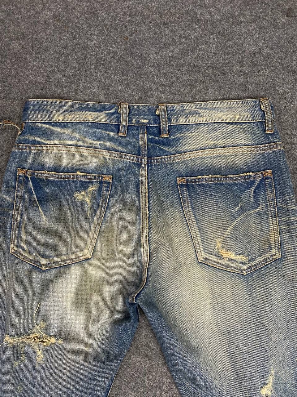 R.Newbold vintage r.newbold distressed denim nice design Size US 36 / EU 52 - 3 Thumbnail