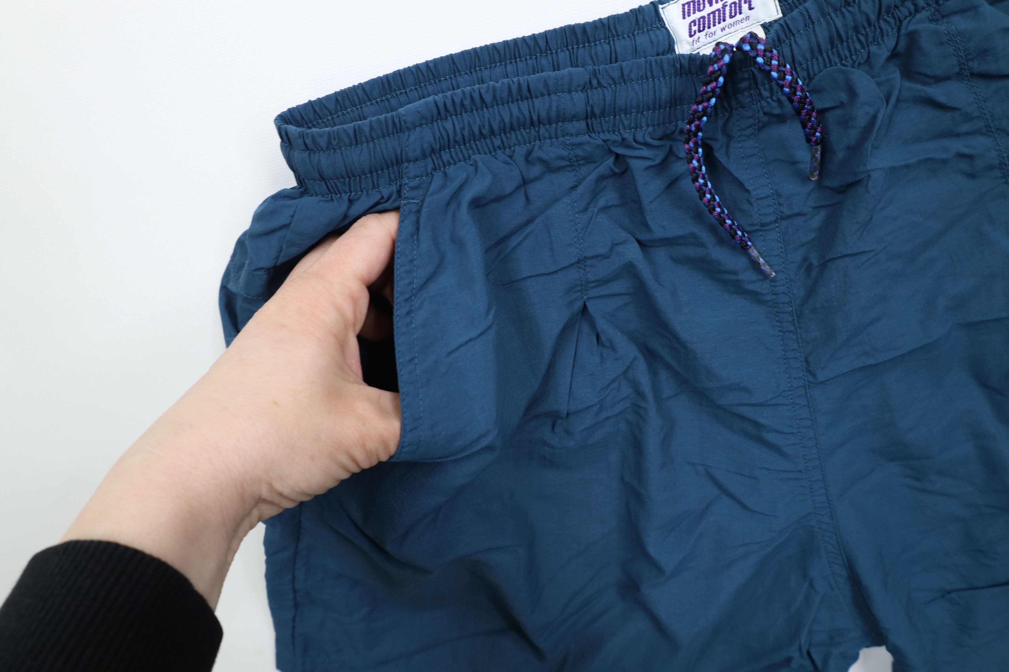 Vintage Vintage 90s Streetwear Jogging Gym Shorts Baggies Blue Size 28" / US 6 / IT 42 - 6 Thumbnail