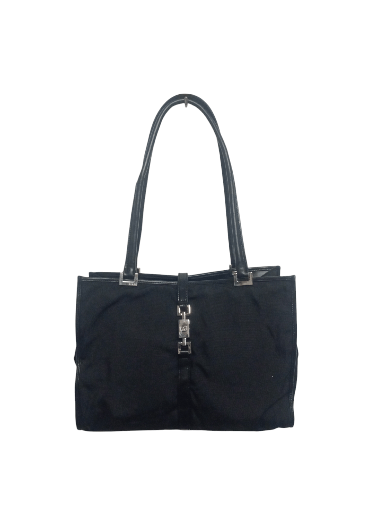 GUCCI GG Canvas Jackie Tote Bag Black 002-1073