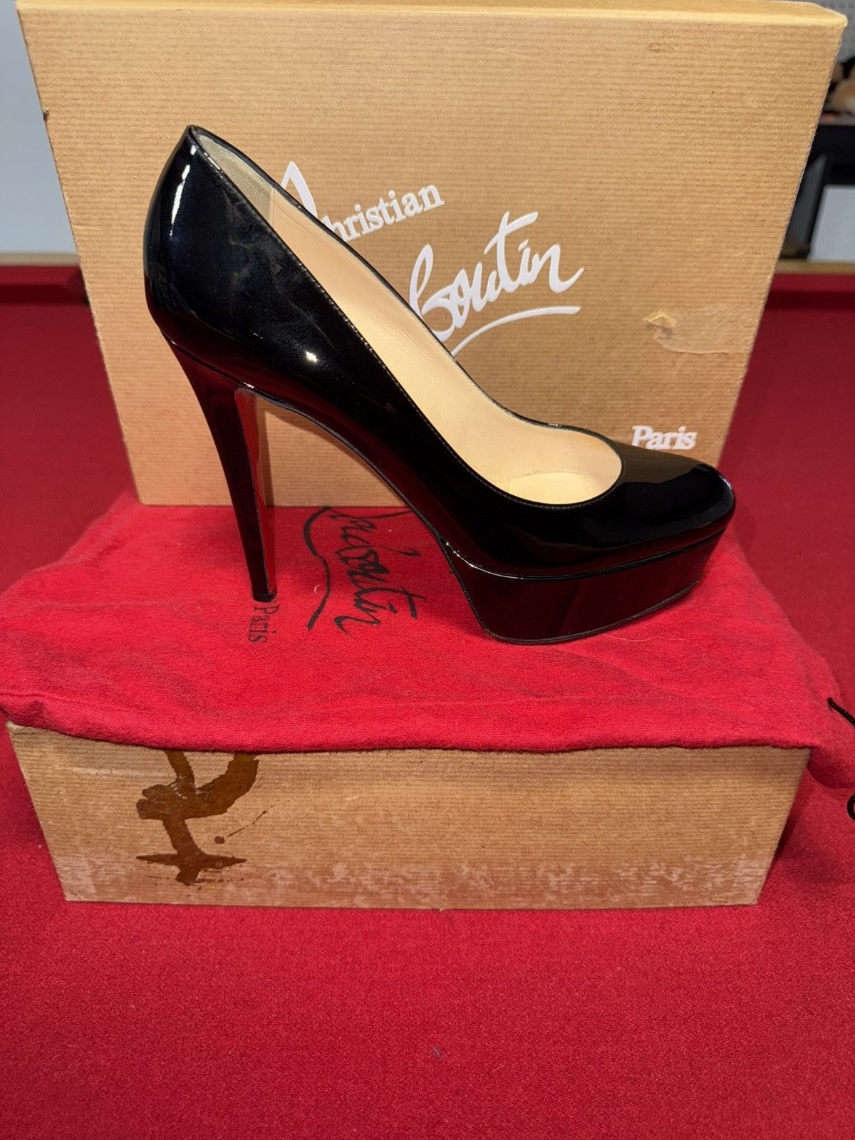 Christian Louboutin Christian Louboutin Bianca 120 Patent Calf Platform Pumps Size US 6.5 / IT 36.5 - 1 Thumbnail