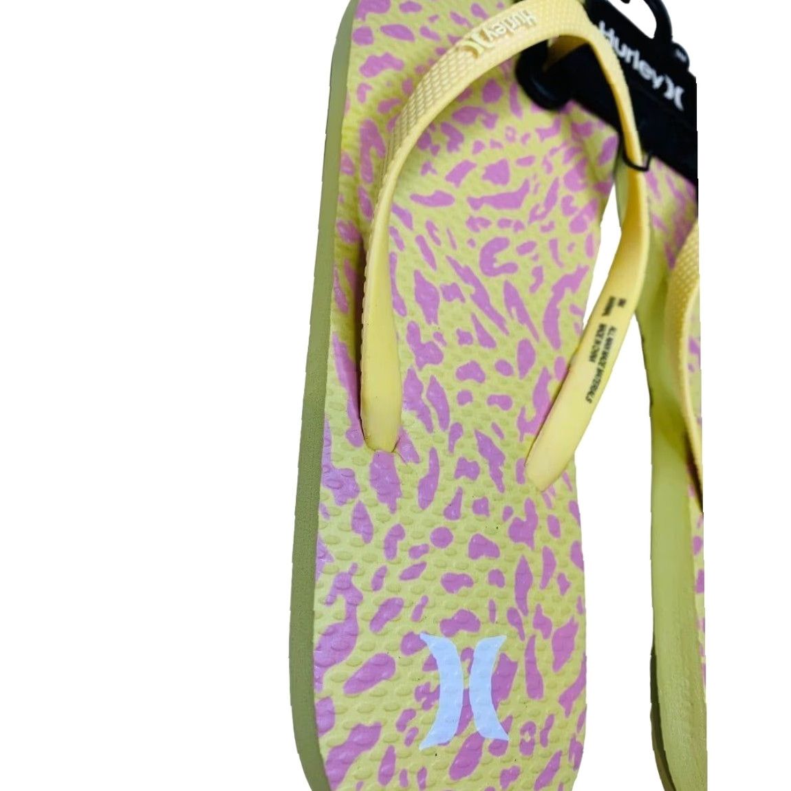 Hurley Hurley Womens Flip Flop Sandal 9M Multicolor Yellow Pink Cheetah Sunrise Animal New Size US 9 / IT 39 - 6 Thumbnail