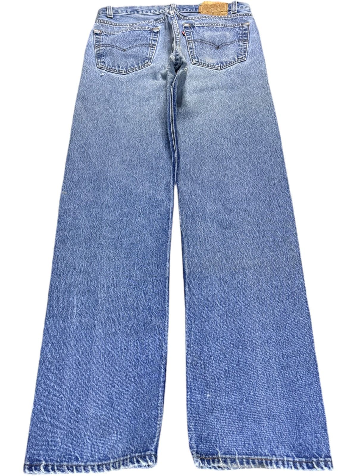 Levi's Vintage 80s Levis 501xx Blue Wash Distressed Jeans Size US 31 - 2 Thumbnail
