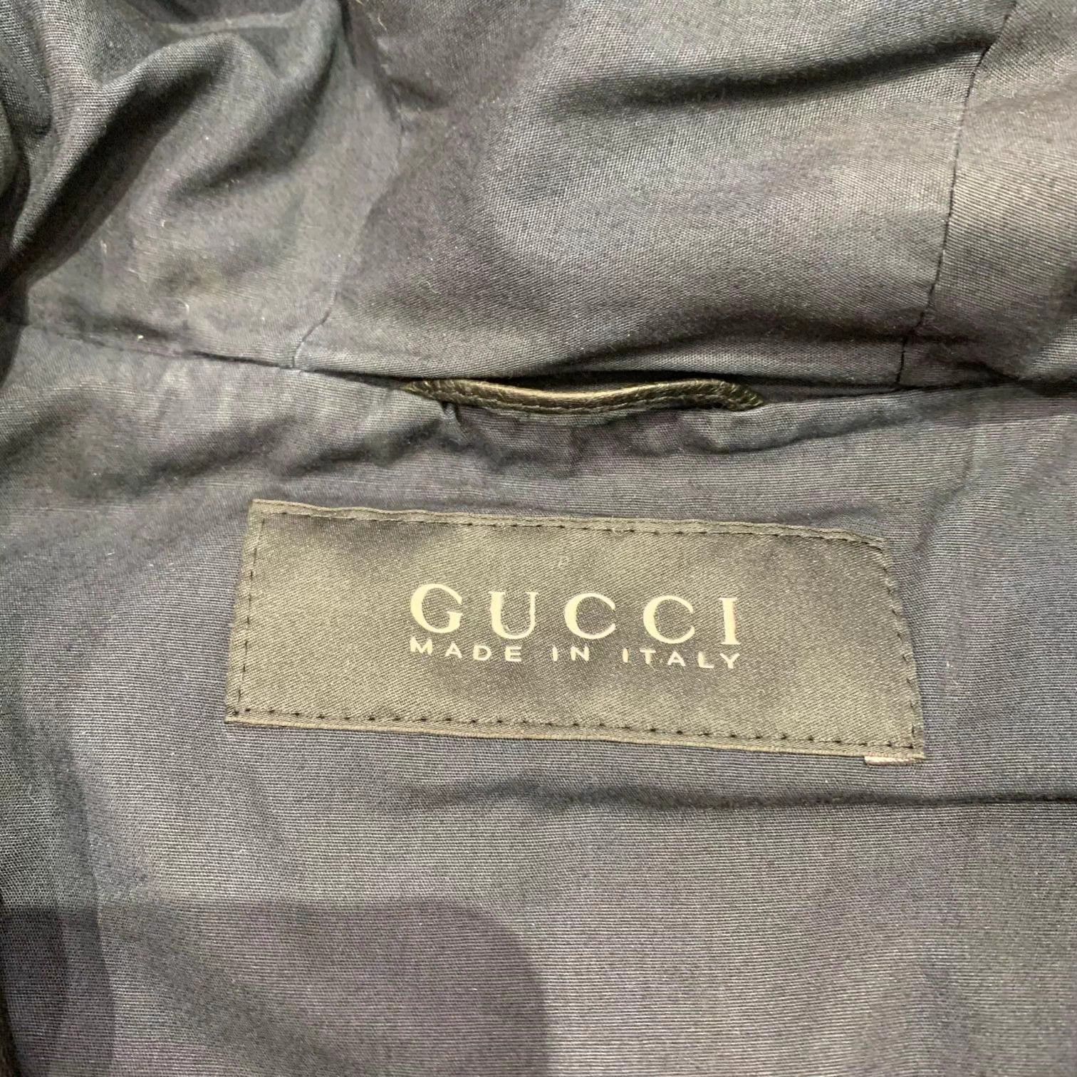 Gucci Gucci Black Hooded Leather Jacket 46 95 New Size US S / EU 44-46 / 1 - 4 Thumbnail