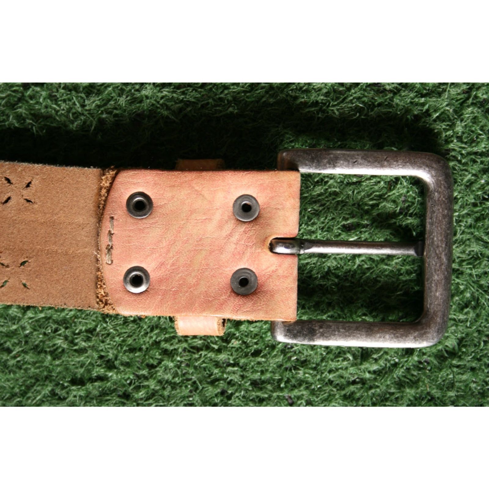 Fossil FOSSIL Belt Women's L Leather Multicolor Stitched Grommet Laser Cut Patchwork Sz. L Size ONE SIZE - 7 Thumbnail